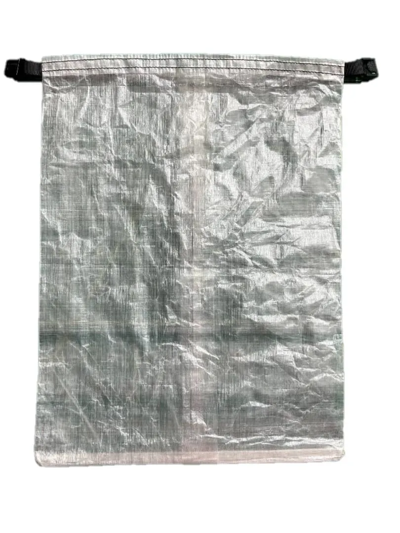Ultra Lightweight Dyneema Roll Top Bag (S, Grey/Silver)