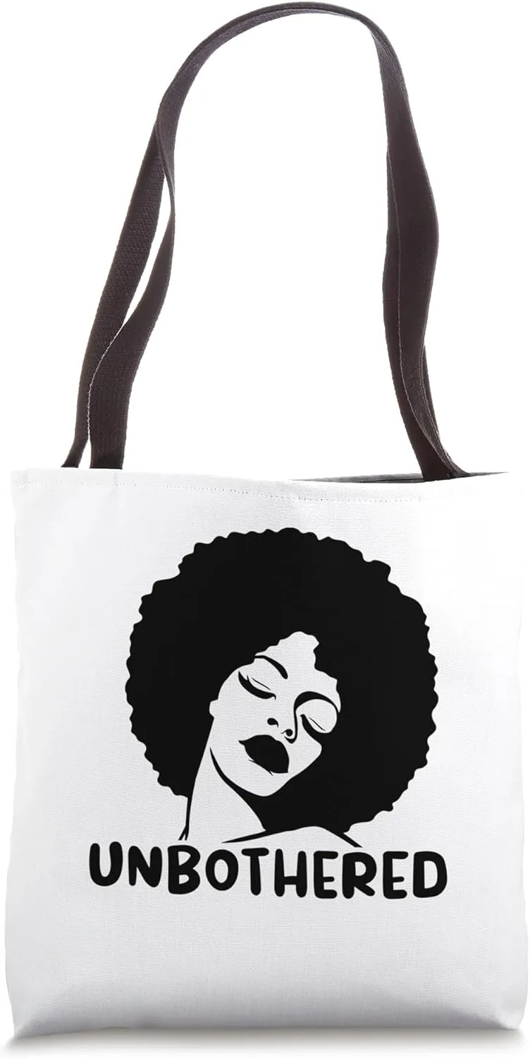 Unbothered African American Woman Tote Bag