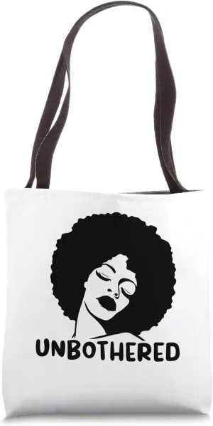 Unbothered African American Woman Tote Bag