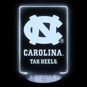 UNC Tar Heels Acrylic LED Night Light with Remote and USB Plug in Officially Licensed 2-Pack