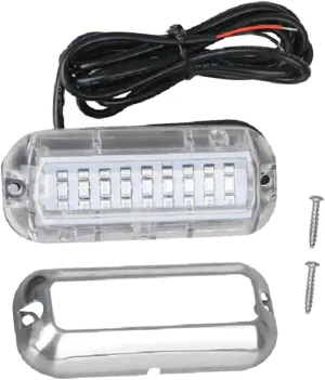 Underwater LED Lights Blue LED Transom Lights for Boat Deck Lighting for Navigation and Underwater Use