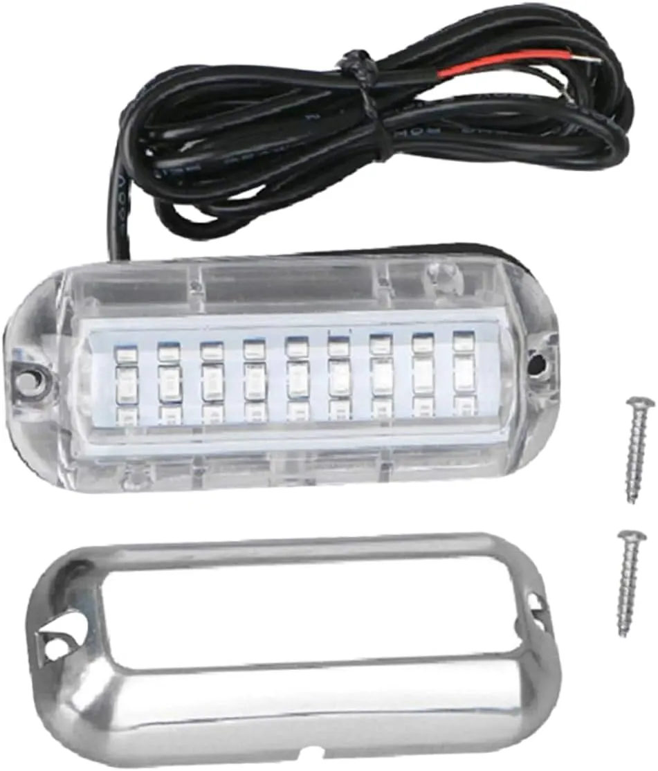 Underwater LED Lights Blue LED Transom Lights for Boat Deck Lighting for Navigation and Underwater Use