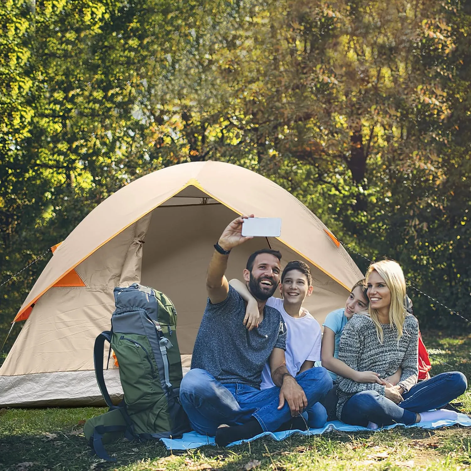 UNP Camping Tent 2/3/4/6 Person Dome Tent, Easy to Set Up for Camping, Lightweight Camping Tent, Portable Camping Tent for Outdoor and Backpacking Beaches