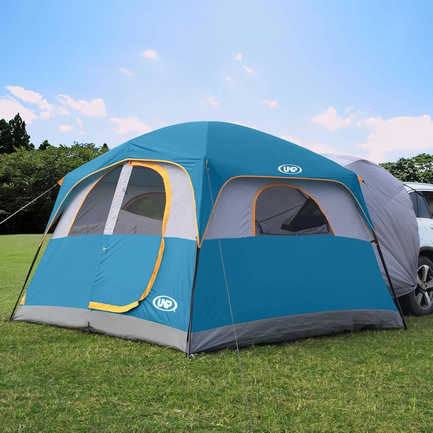 UNP SUV Tent for Camping, 6-Person SUV Tailgate Tent - Easy Set Up with Rainfly, 10'x9'x78in(H)