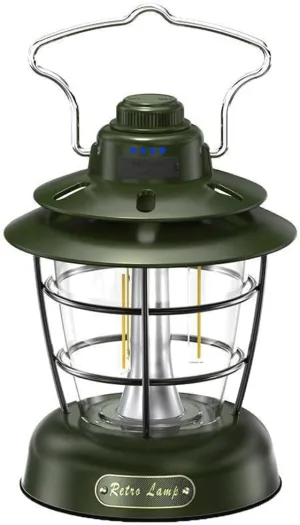 USB Retro Lighting Outdoor Multifunctional Camping Tent Light Intelligent Charging Handheld Light Home Camping Light Lighting Handheld Light
