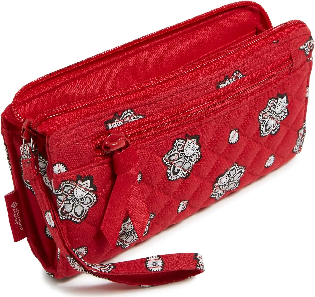 Vera Bradley Women's Cotton NFL Front Zip Wristlet (Multiple Teams Available)