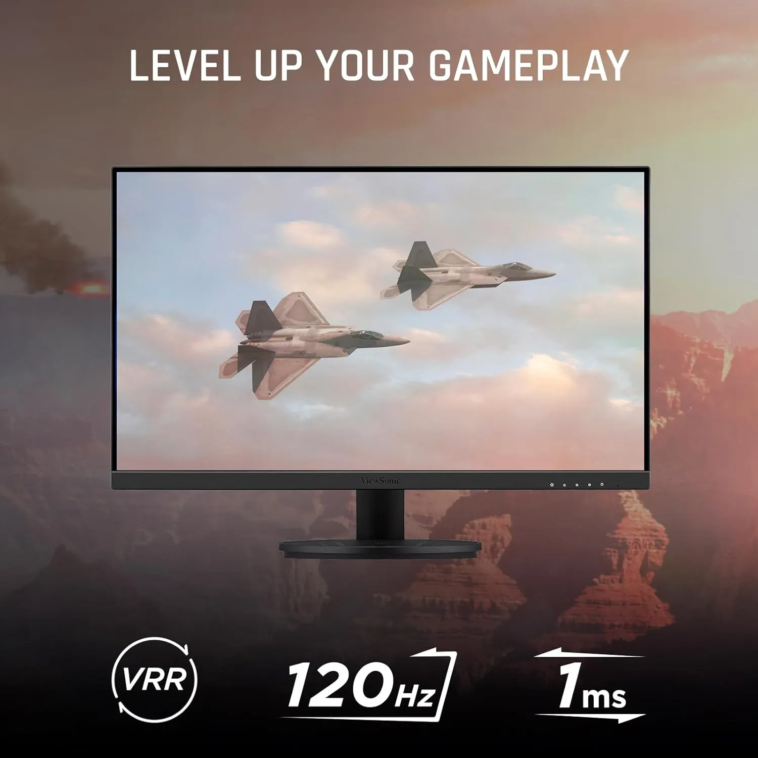 ViewSonic VX2416A 24 Inch 1080p 1ms 120Hz IPS Gaming Monitor with Eye Care, USB C, HDMI 1.4, and DisplayPort Inputs