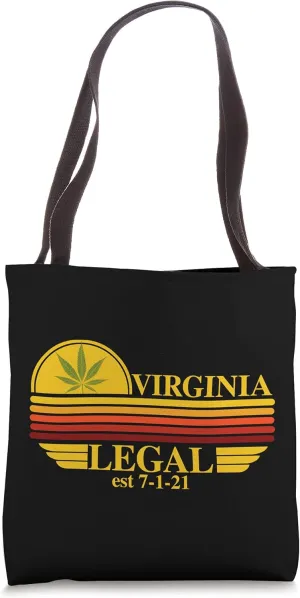 Virginia Legal Medical Marijuana Cannabis Stoners Edibles Tote Bag