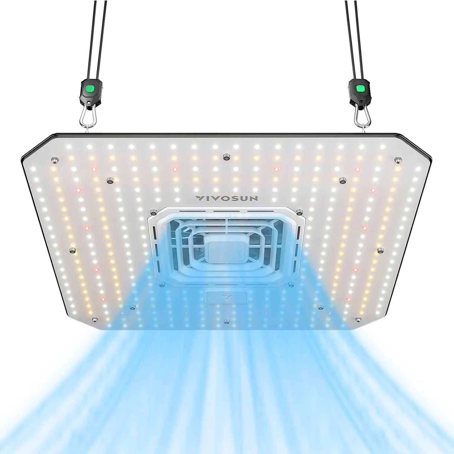 VIVOSUN AeroLight A100SE, LED Grow Light 100W with Integrated Circulation Fan, Compatible with App, Used with Growhub Controller E42A/E25 to Achieve More Functions for 2x2/3x3 Grow Tent