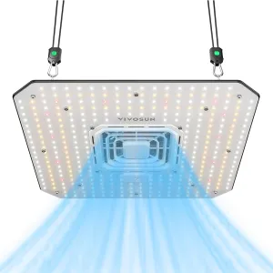 VIVOSUN AeroLight A100SE, LED Grow Light 100W with Integrated Circulation Fan, Compatible with App, Used with Growhub Controller E42A/E25 to Achieve More Functions for 2x2/3x3 Grow Tent