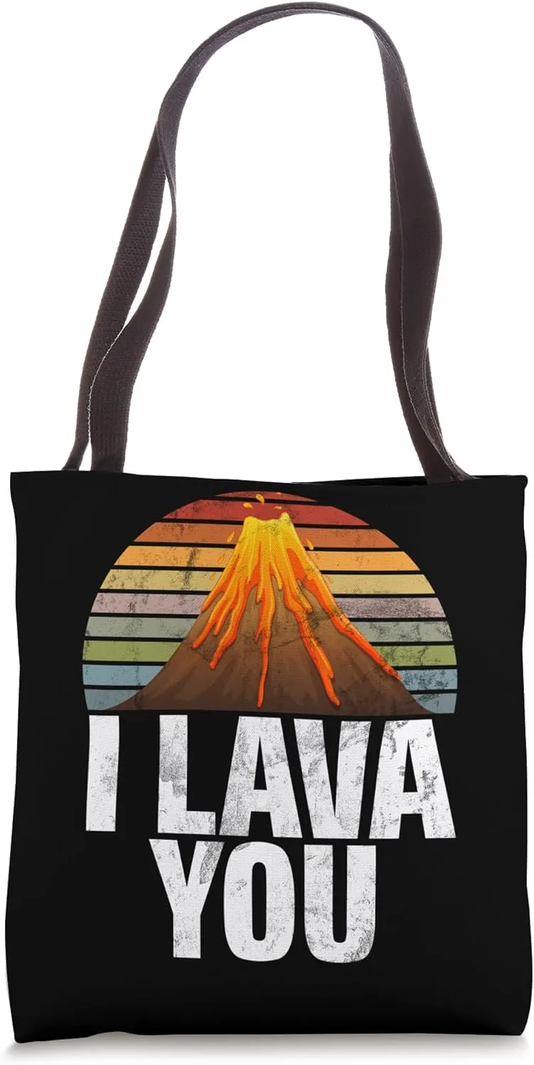 Volcanoes Lover Volcano Eruption Magma Mountains Volcano Tote Bag