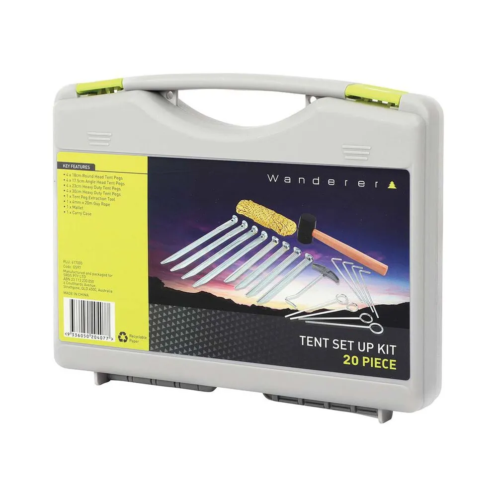 Wanderer Tent Set Up Kit/ Organize Your Camping Adventure