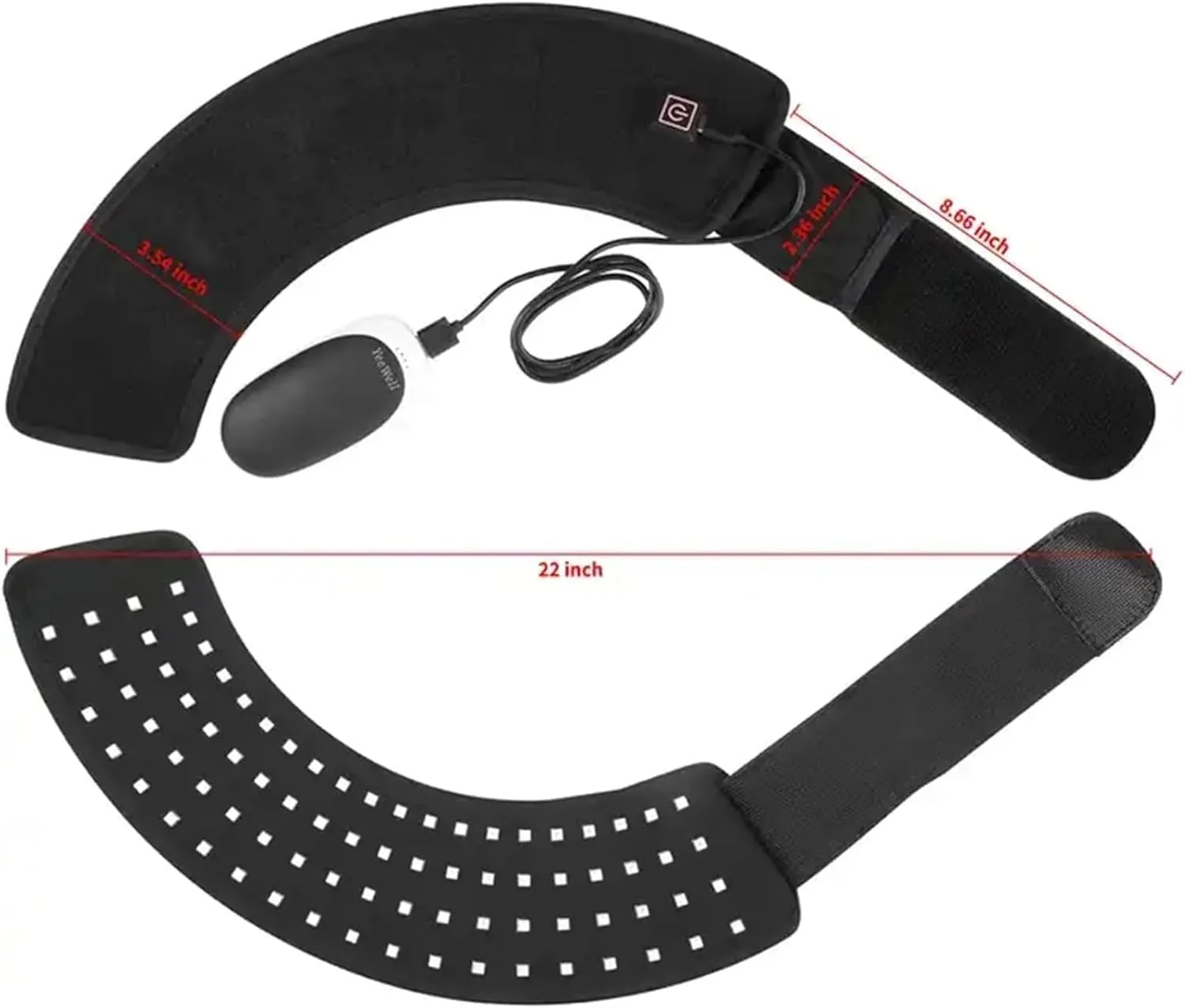 Wearable Red Light Therapy for Horses Hoof, LED Red Light Therapy Device, Horse Near Infrared Therapy Wrap, for Horseshoe Muscle Relaxation Massage