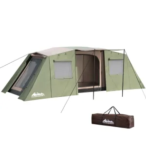 Weisshorn Instant Up Camping Tent 10 Person Outdoor Family Hiking Tents 3 Rooms-TAS_Rural