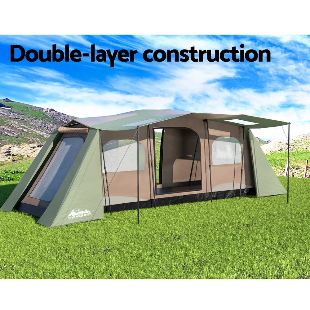 Weisshorn Instant Up Camping Tent 10 Person Outdoor Family Hiking Tents 3 Rooms-TAS_Rural
