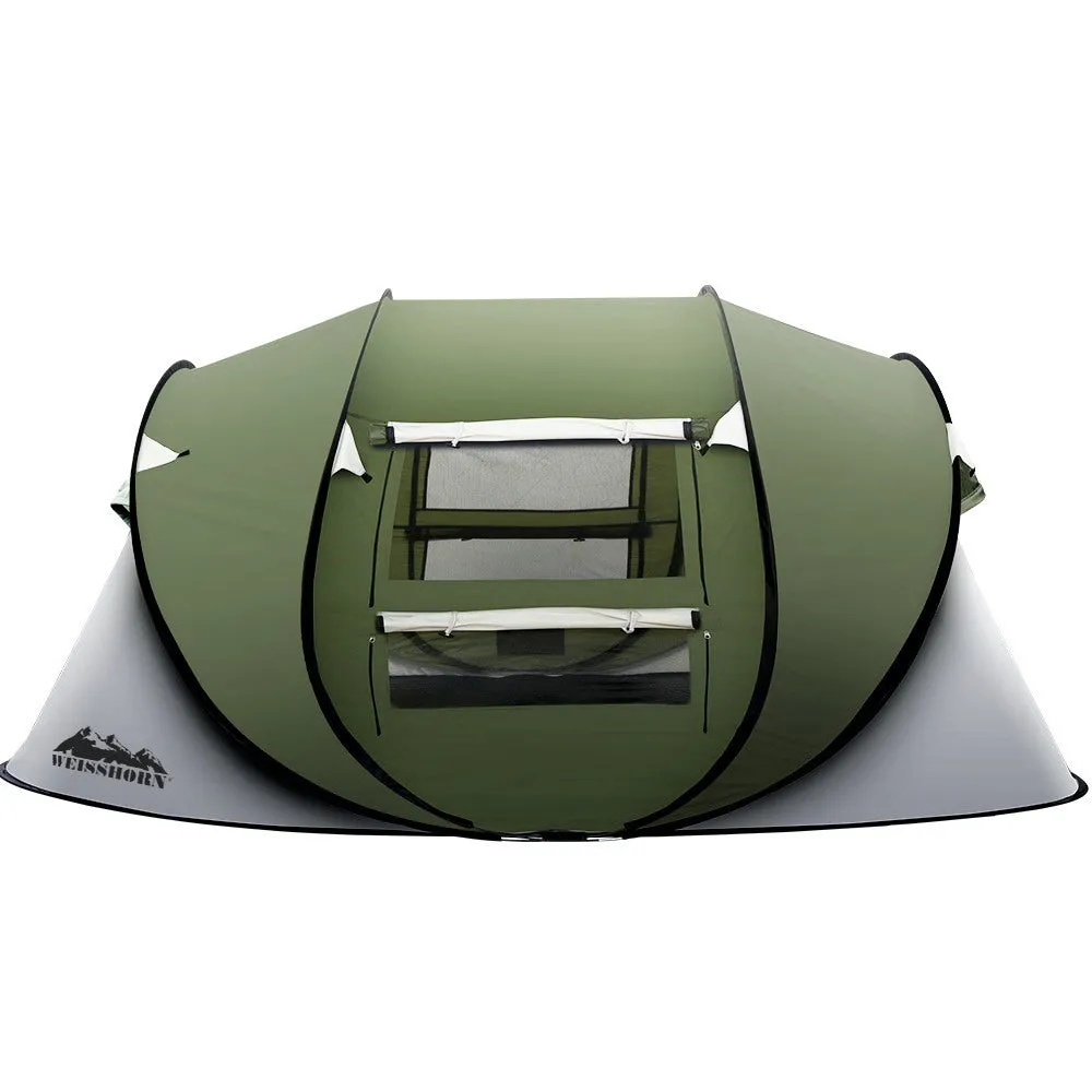 Weisshorn Instant Up Camping Tent 4-5 Person Pop up Tents Family Hiking Beach Dome-REMOTE
