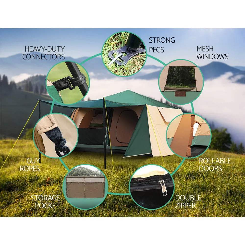 Weisshorn Instant Up Camping Tent 8 Person Pop up Tents Family Hiking Dome Camp-WA_Rural