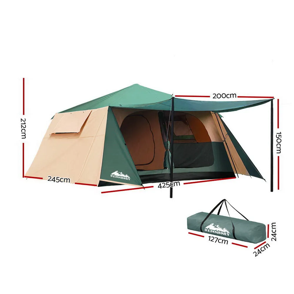 Weisshorn Instant Up Camping Tent 8 Person Pop up Tents Family Hiking Dome Camp-WA_Rural