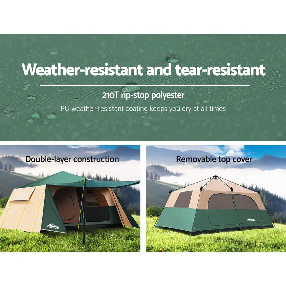 Weisshorn Instant Up Camping Tent 8 Person Pop up Tents Family Hiking Dome Camp-WA_Rural