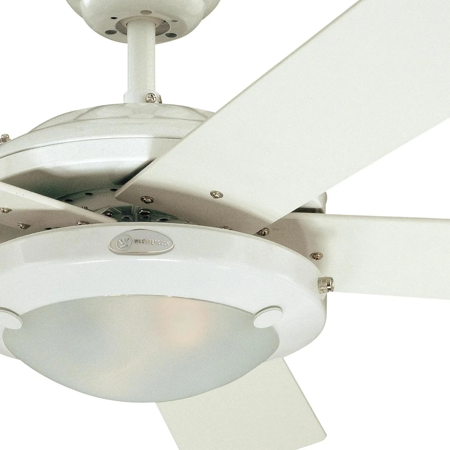 Westinghouse 7233600 Comet Indoor Ceiling Fan with Light, White