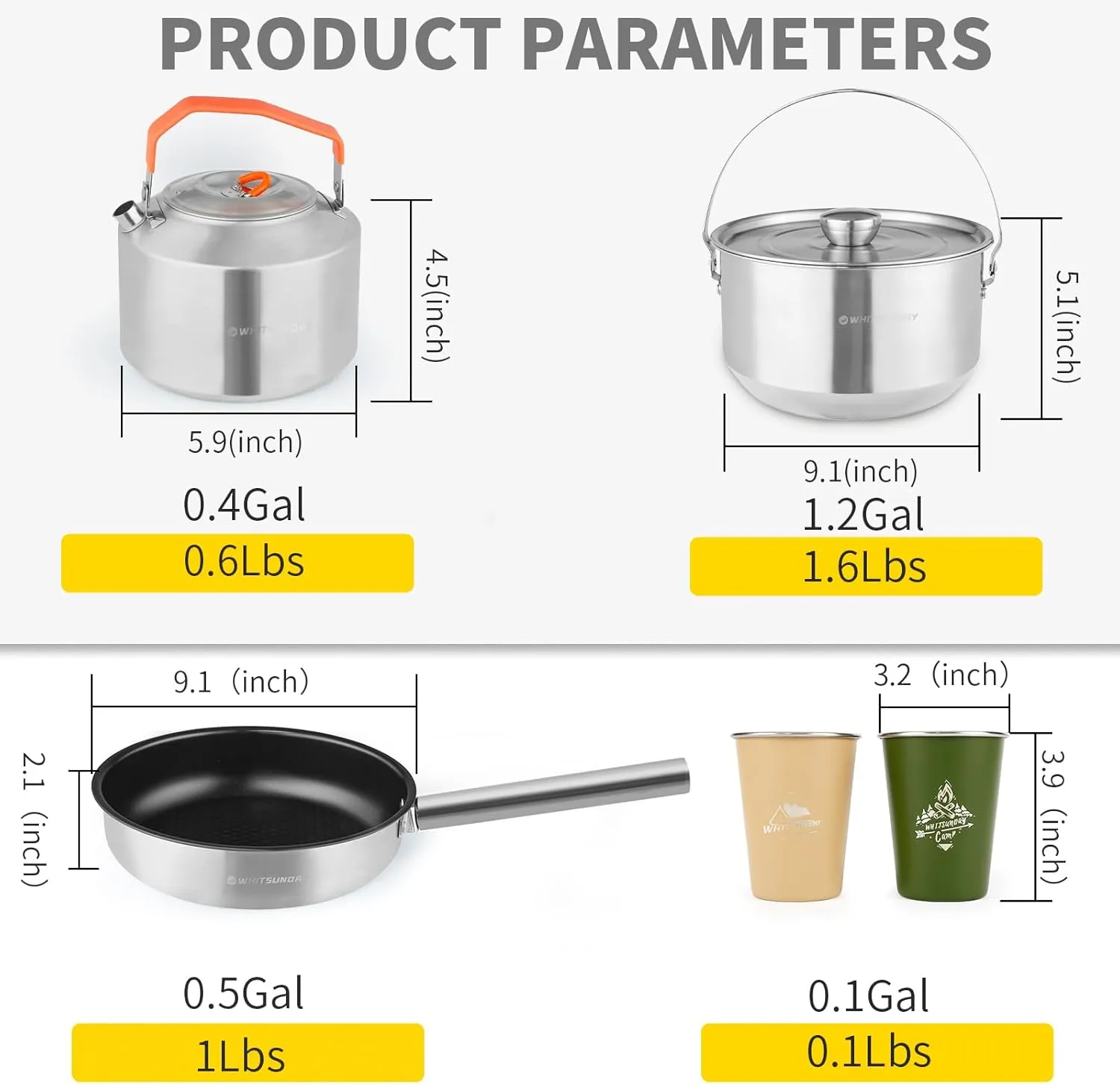 Whitsunday Camping Cookware for Outdoor