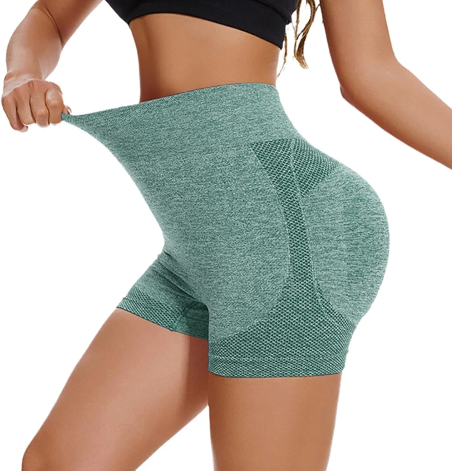 Women Workout Impact Shorts Women's Sports Skinny Hip Quarter Pants High Waisted Yoga Fitness Pants Short Pants
