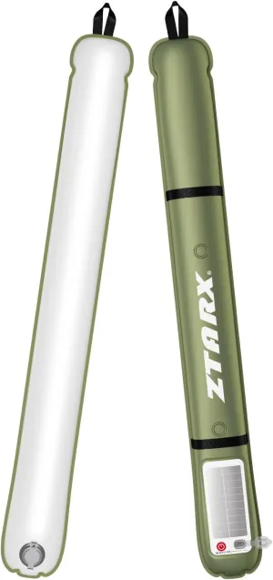 X Ztarx Portable Inflatable Outdoor Camping Light, IP66 Waterproof Standard, Colored Light and Strobe Signal Light for Camping, Hiking, Traveling, etc. (Green)