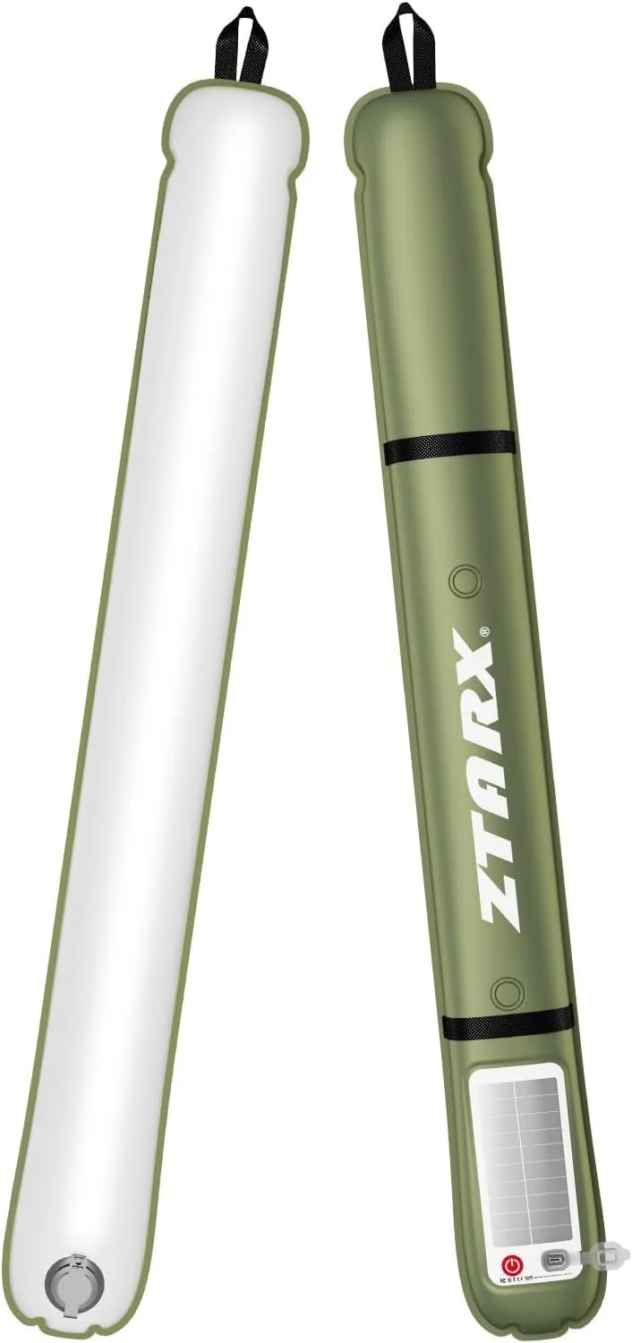 X Ztarx Portable Inflatable Outdoor Camping Light, IP66 Waterproof Standard, Colored Light and Strobe Signal Light for Camping, Hiking, Traveling, etc. (Green)