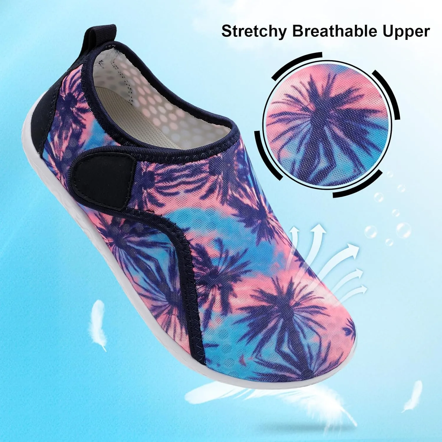 XIHALOOK Water Shoes for Women Men Quick Dry Lightweight Aqua Barefoot for Beach Swim Pool Surf Yoga Sports