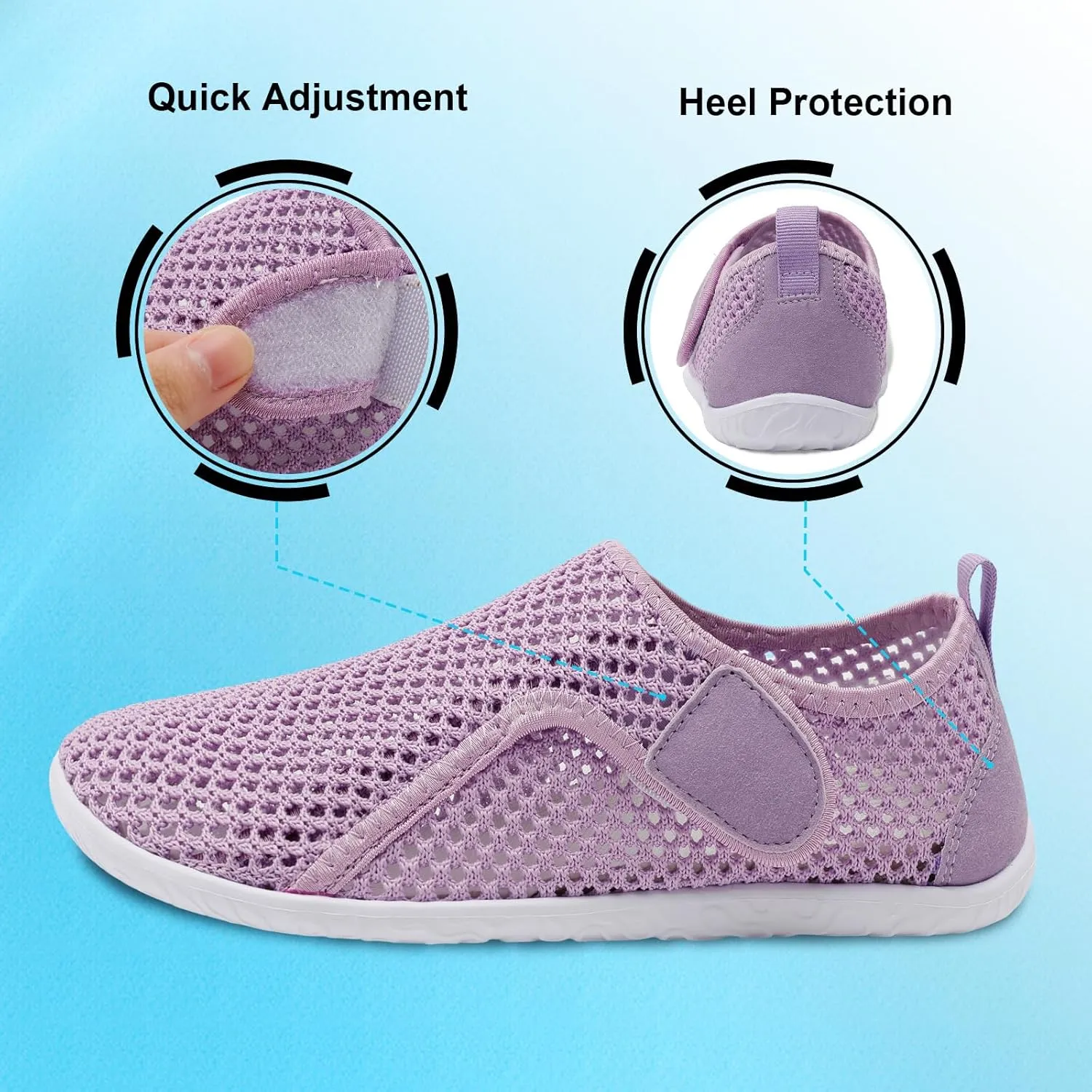 XIHALOOK Water Shoes for Women Men Quick Dry Lightweight Aqua Barefoot for Beach Swim Pool Surf Yoga Sports