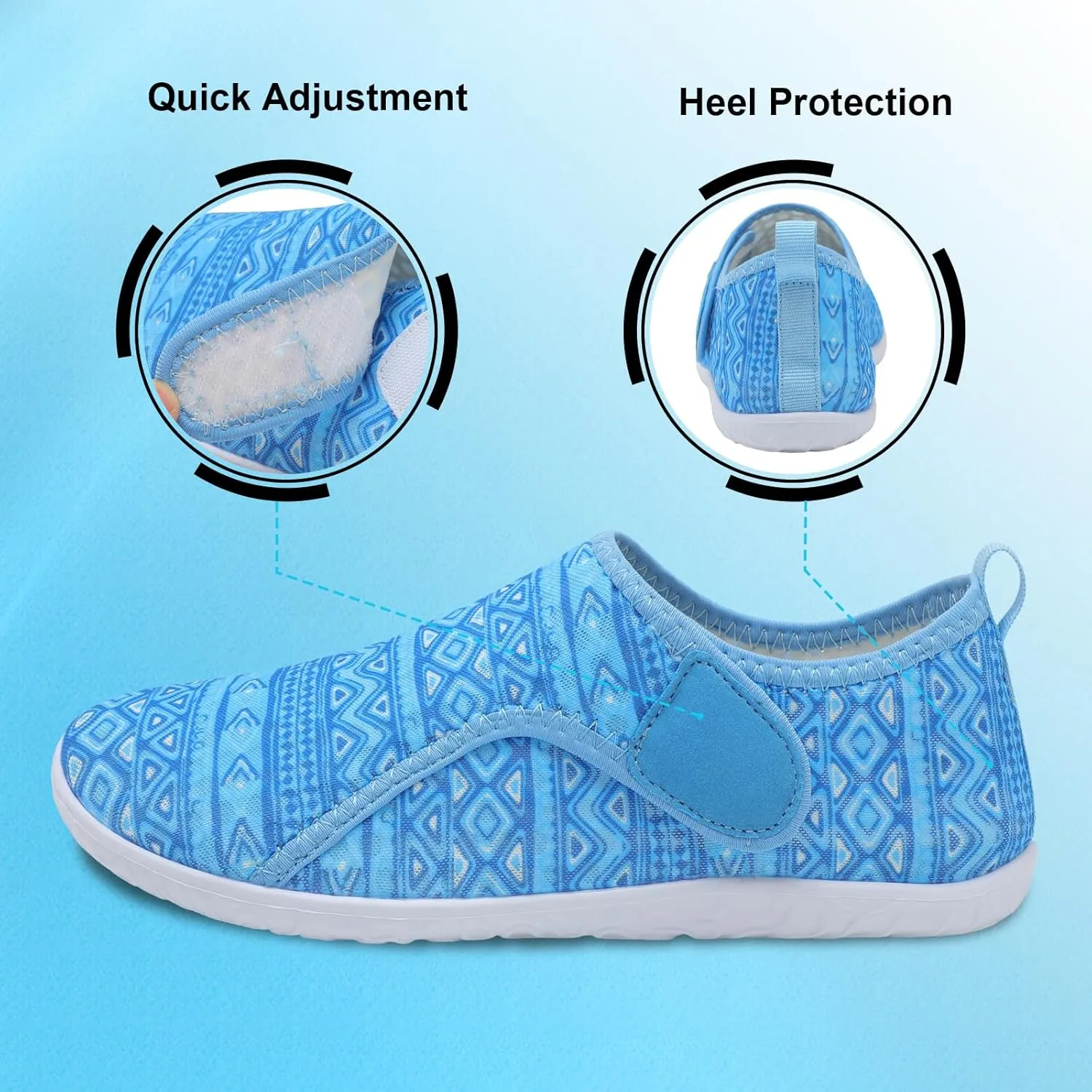 XIHALOOK Water Shoes for Women Men Quick Dry Lightweight Aqua Barefoot for Beach Swim Pool Surf Yoga Sports