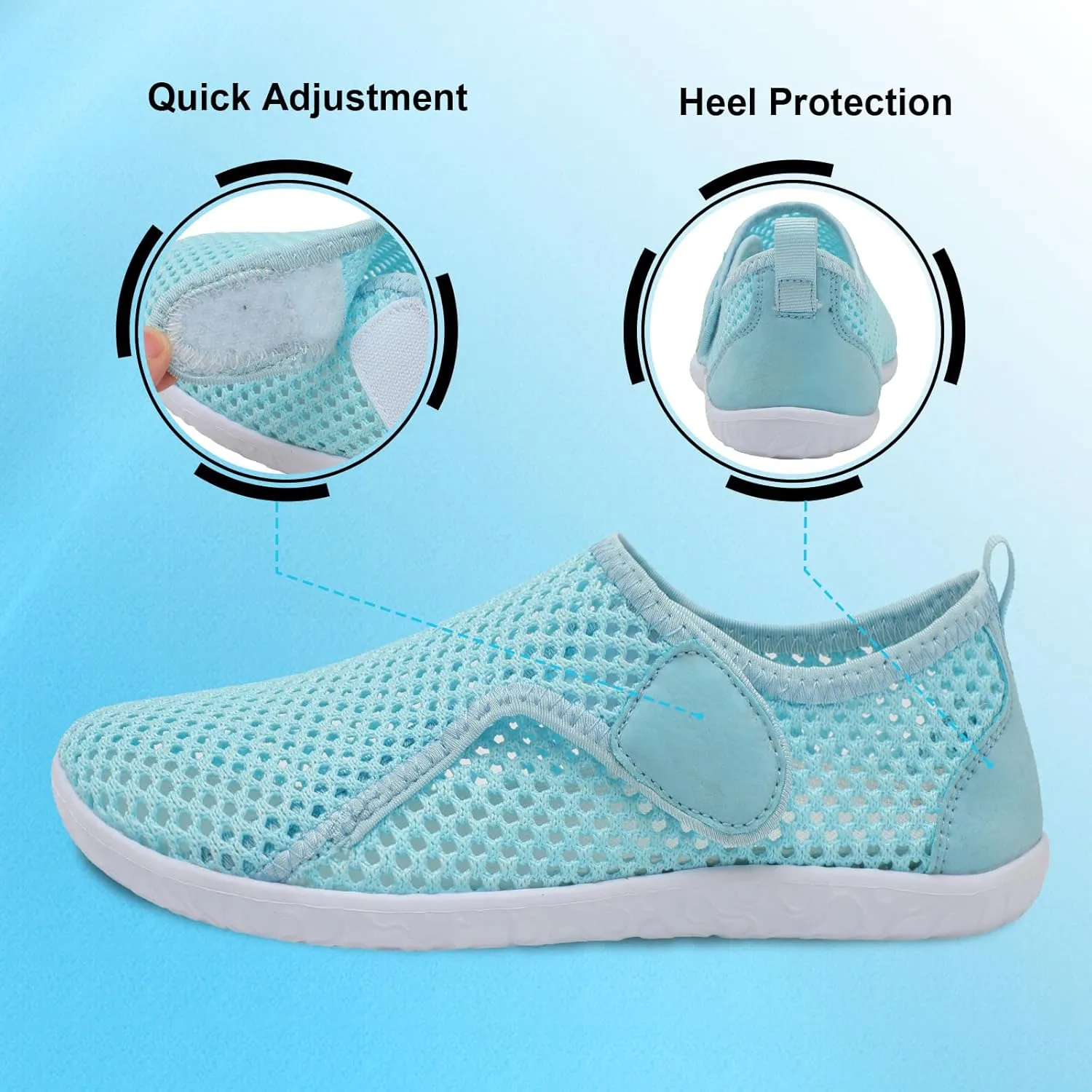 XIHALOOK Water Shoes for Women Men Quick Dry Lightweight Aqua Barefoot for Beach Swim Pool Surf Yoga Sports