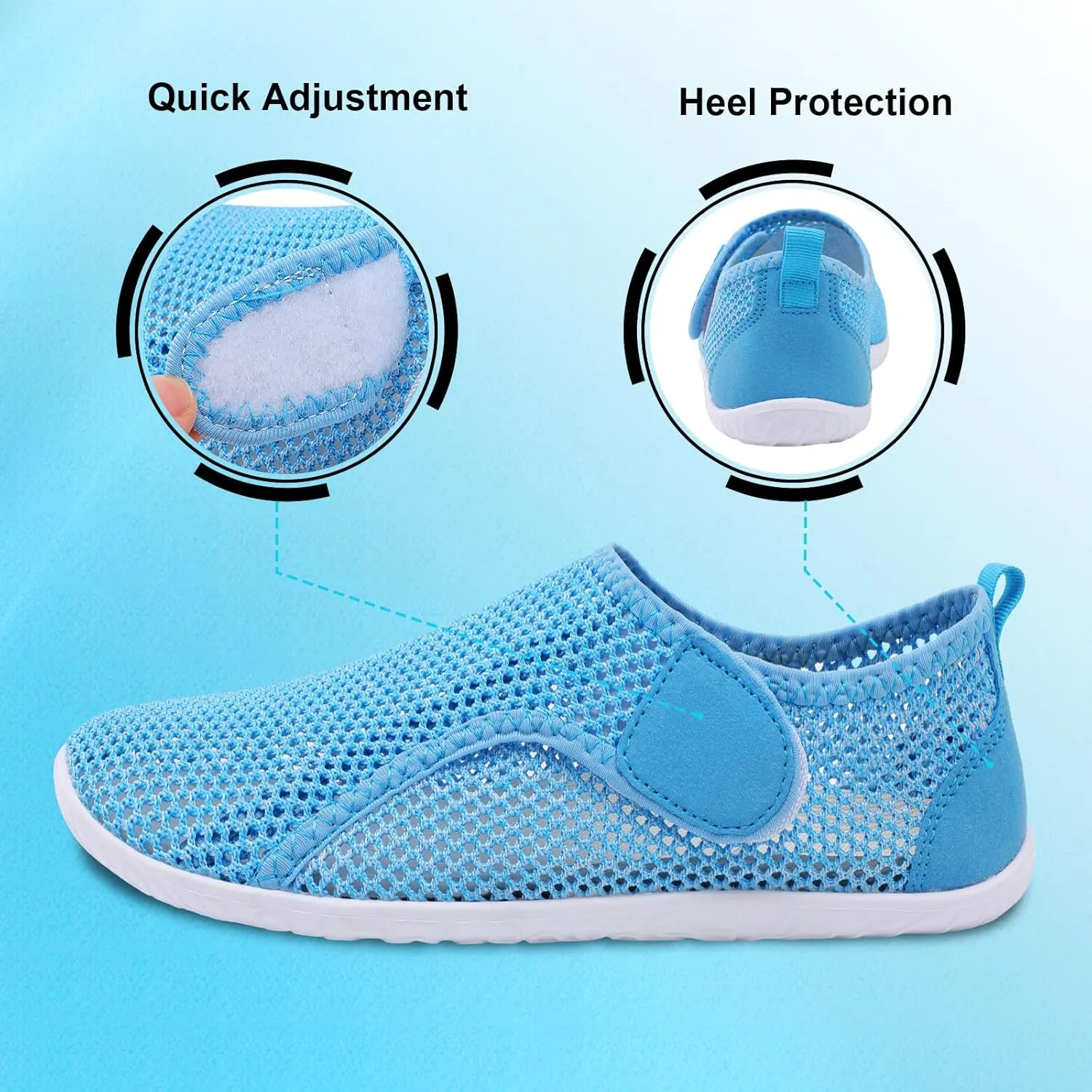 XIHALOOK Water Shoes for Women Men Quick Dry Lightweight Aqua Barefoot for Beach Swim Pool Surf Yoga Sports