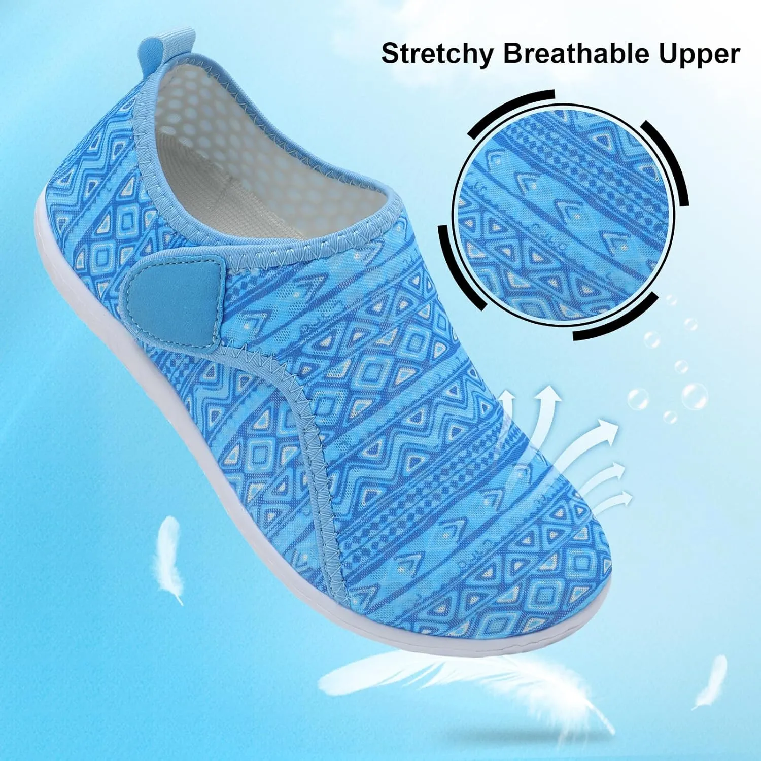 XIHALOOK Water Shoes for Women Men Quick Dry Lightweight Aqua Barefoot for Beach Swim Pool Surf Yoga Sports