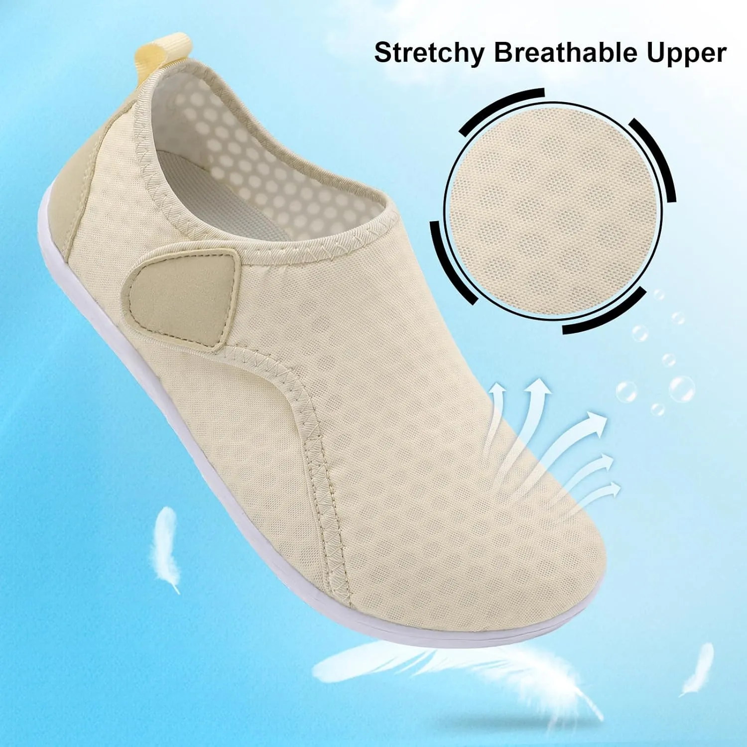 XIHALOOK Water Shoes for Women Men Quick Dry Lightweight Aqua Barefoot for Beach Swim Pool Surf Yoga Sports