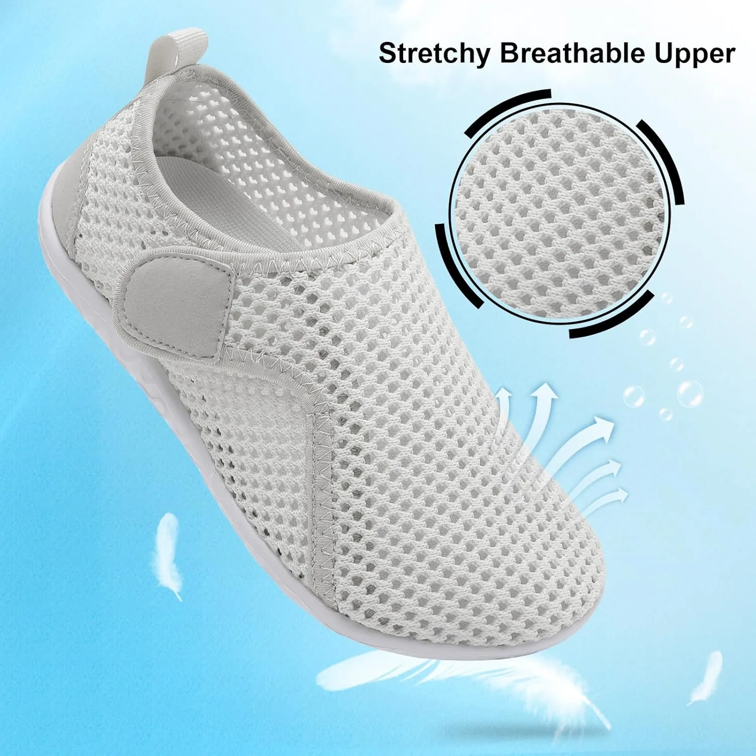 XIHALOOK Water Shoes for Women Men Quick Dry Lightweight Aqua Barefoot for Beach Swim Pool Surf Yoga Sports