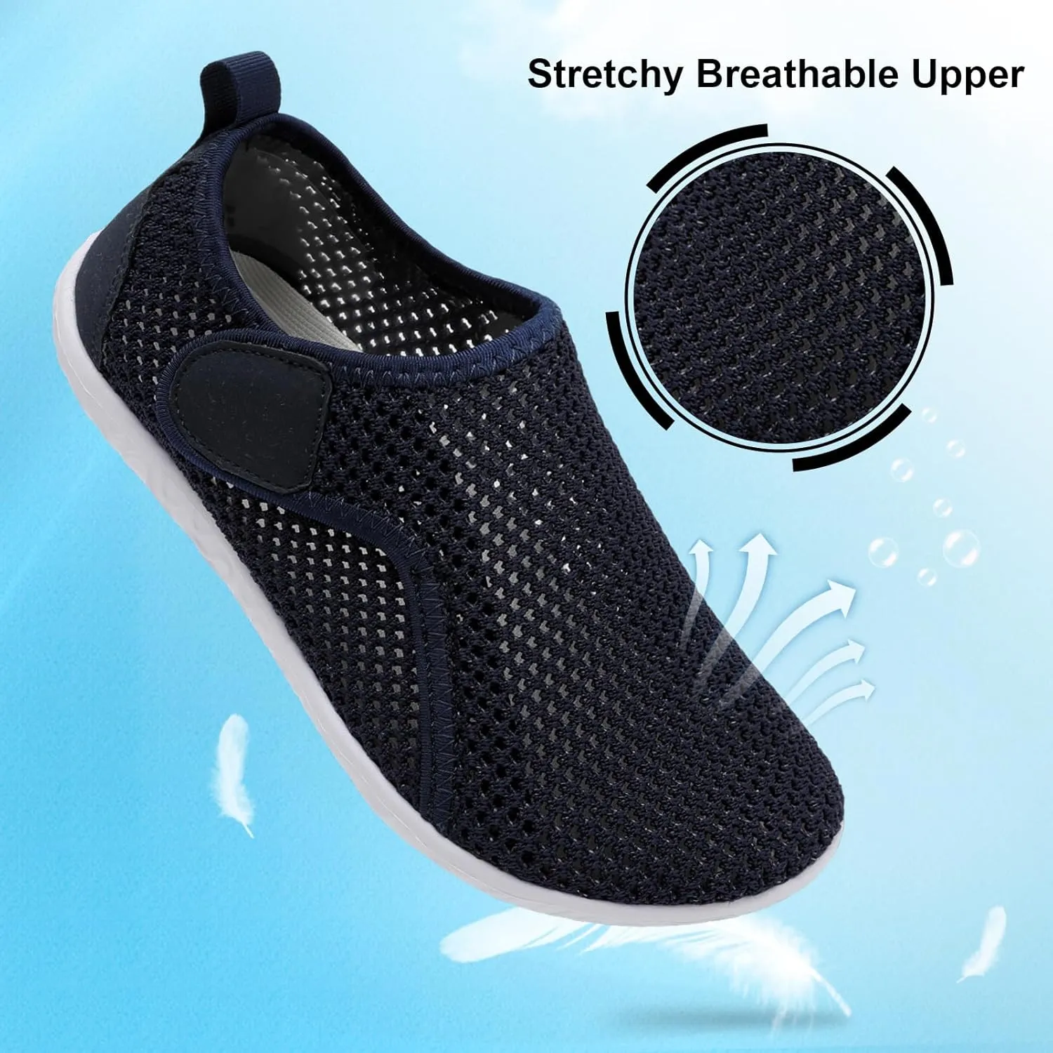 XIHALOOK Water Shoes for Women Men Quick Dry Lightweight Aqua Barefoot for Beach Swim Pool Surf Yoga Sports