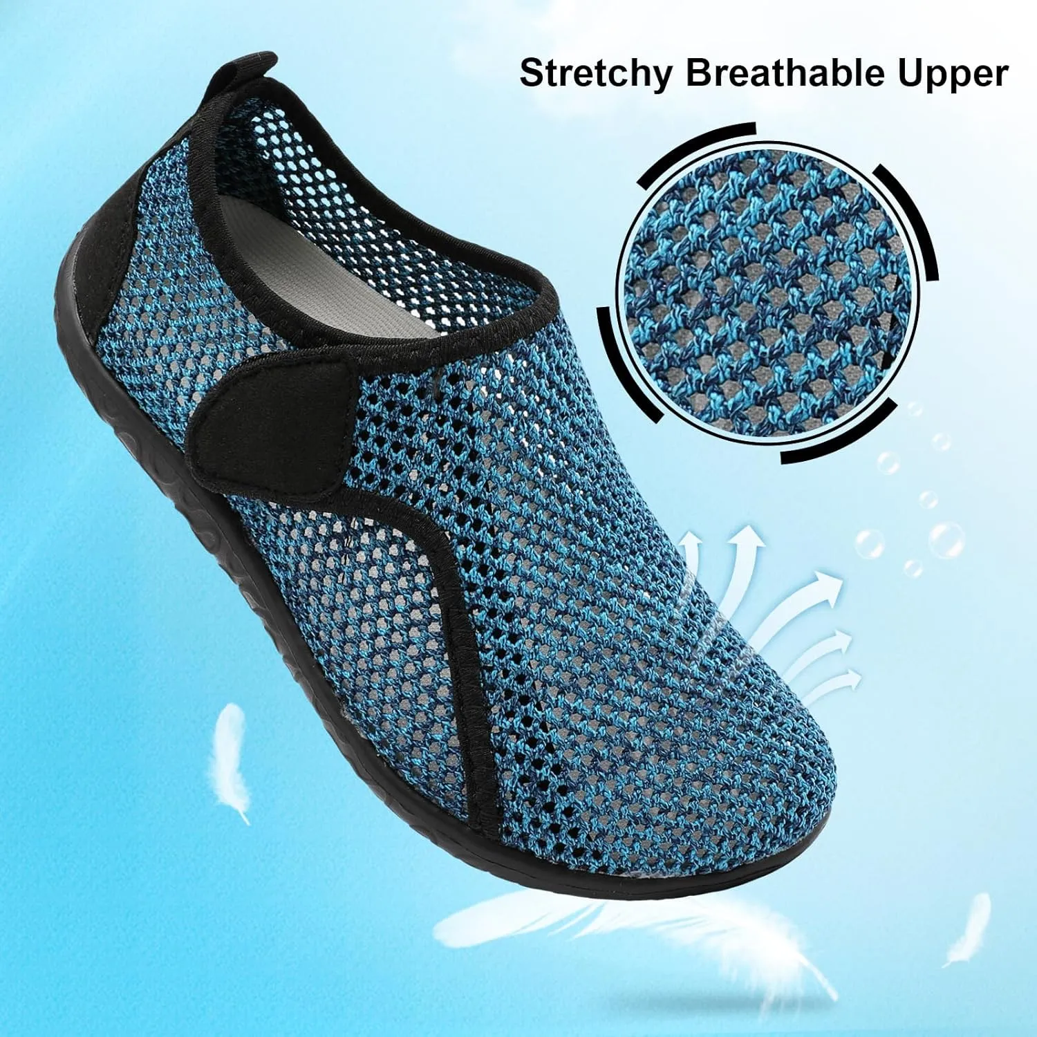 XIHALOOK Water Shoes for Women Men Quick Dry Lightweight Aqua Barefoot for Beach Swim Pool Surf Yoga Sports