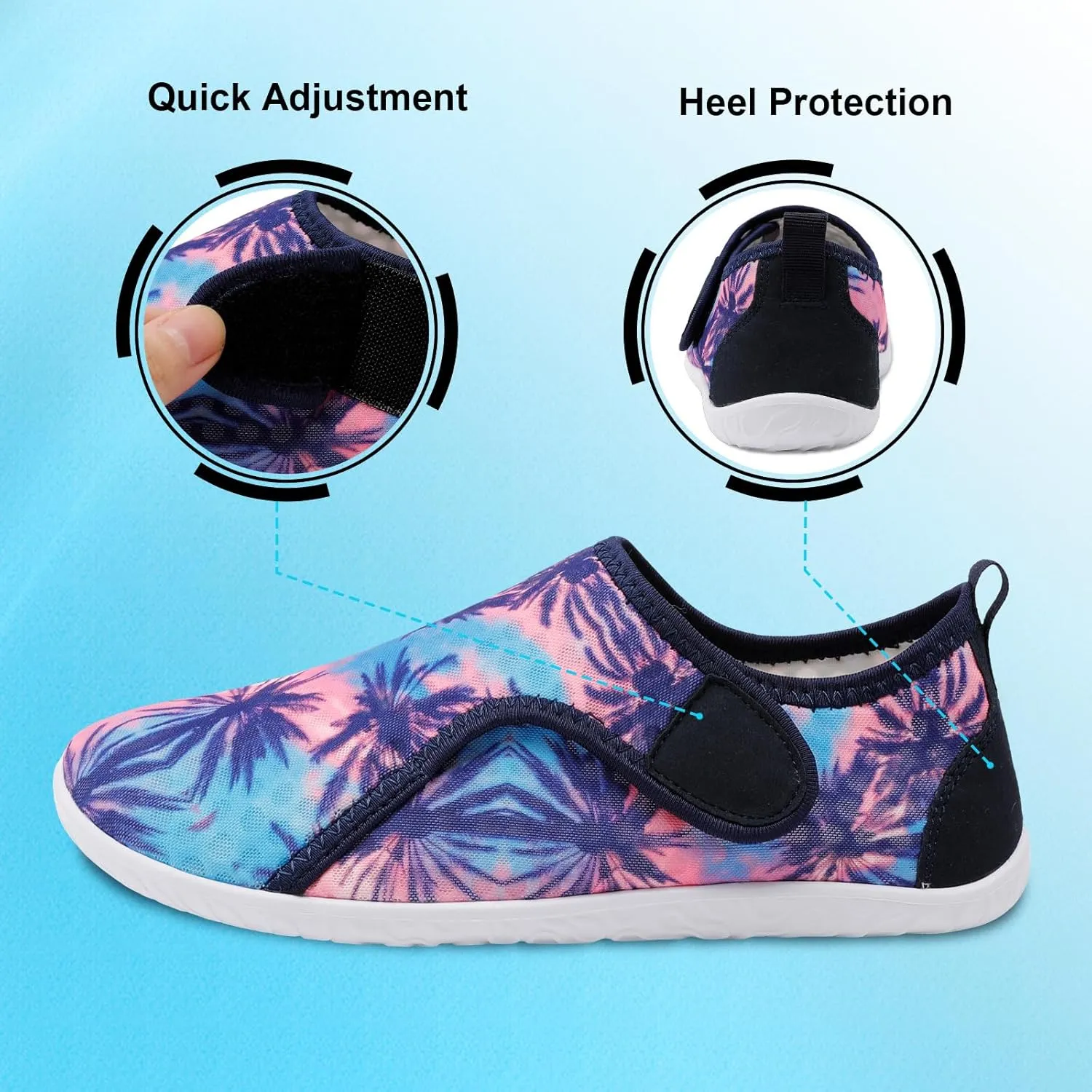 XIHALOOK Water Shoes for Women Men Quick Dry Lightweight Aqua Barefoot for Beach Swim Pool Surf Yoga Sports