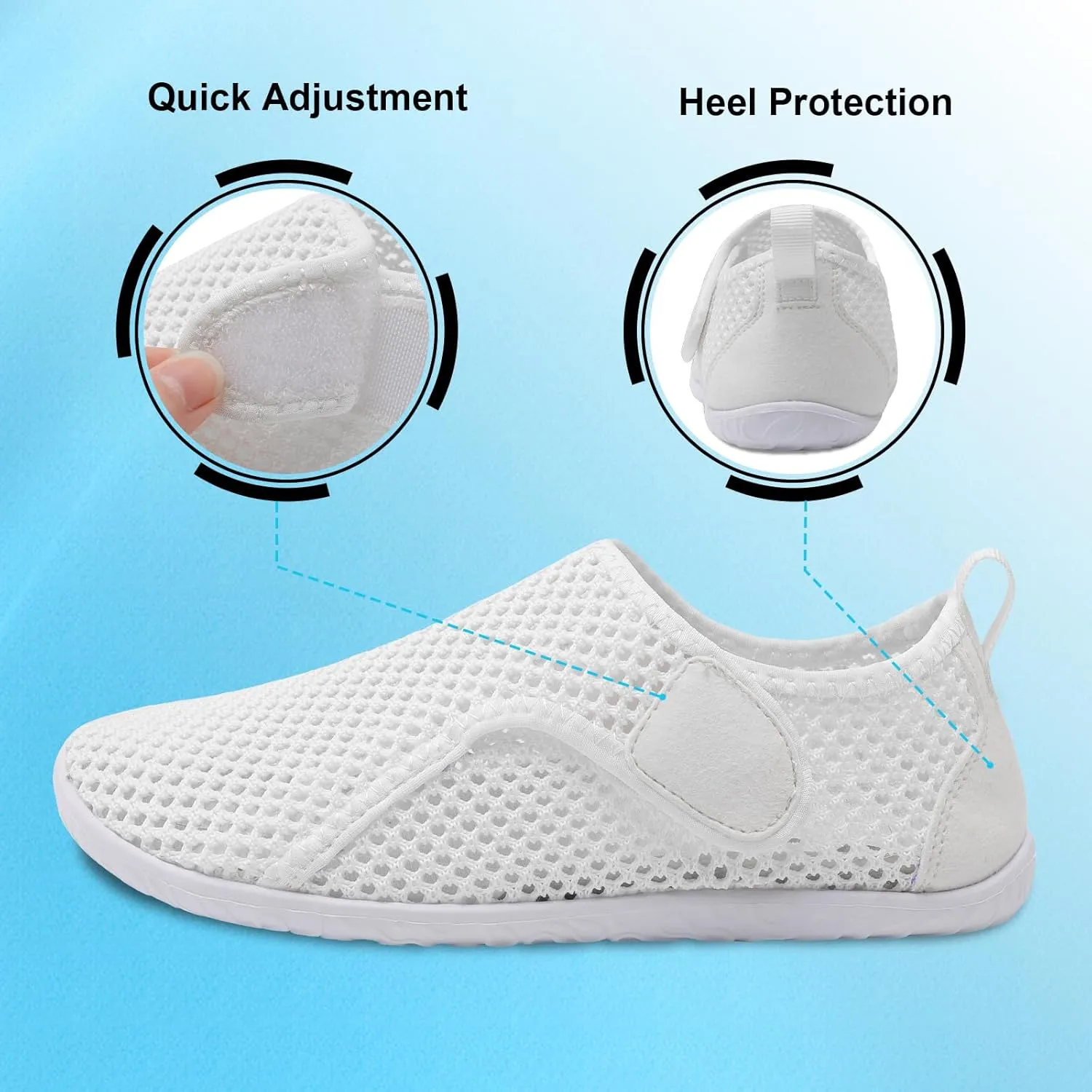 XIHALOOK Water Shoes for Women Men Quick Dry Lightweight Aqua Barefoot for Beach Swim Pool Surf Yoga Sports