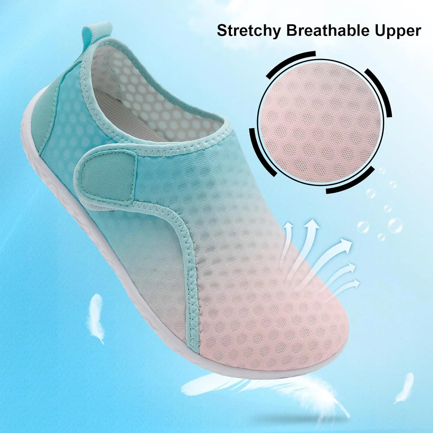 XIHALOOK Water Shoes for Women Men Quick Dry Lightweight Aqua Barefoot for Beach Swim Pool Surf Yoga Sports