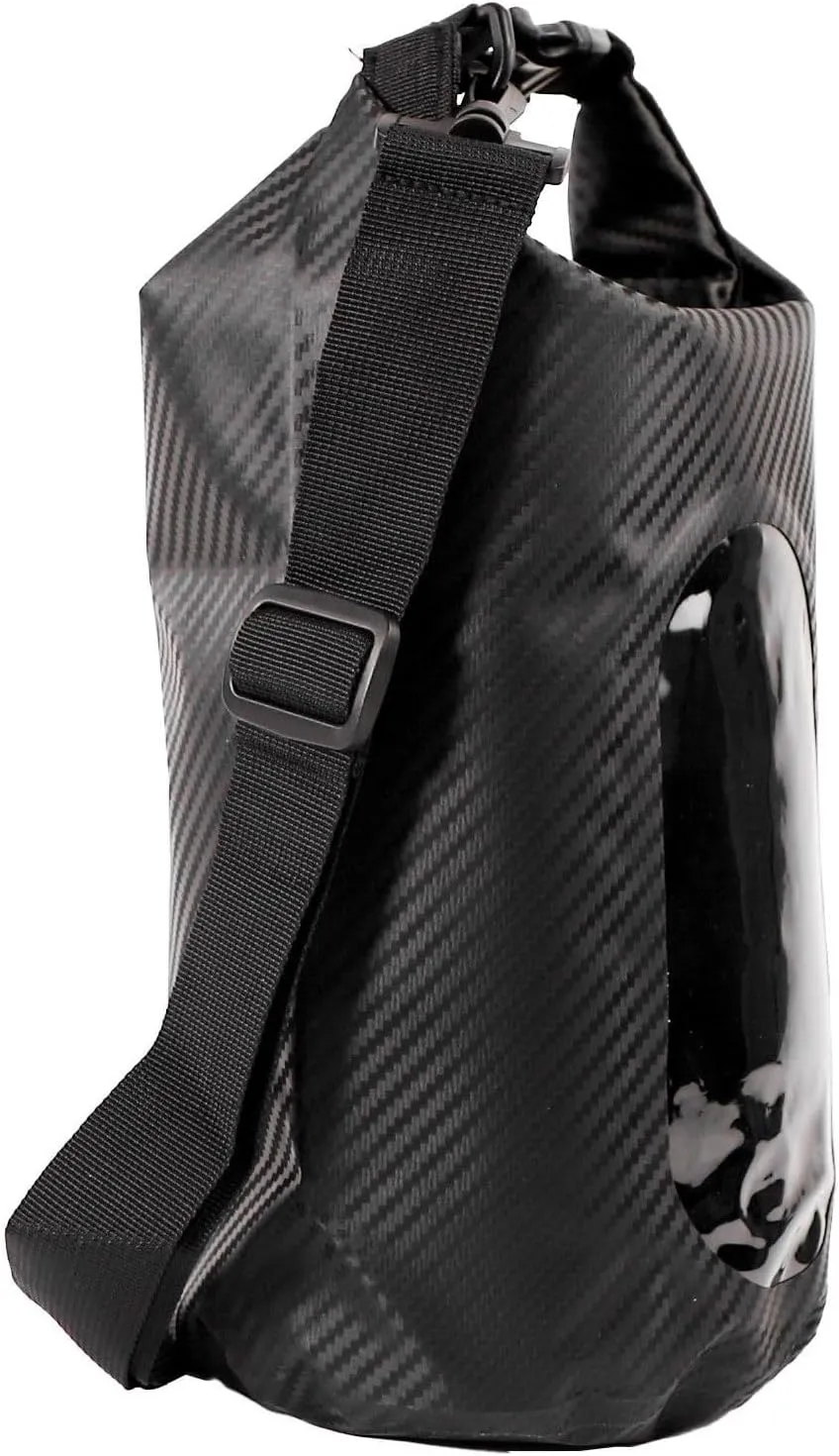 YakAttack 5L Roll-Top Drybag with Air Valve - Black Carbon | Waterproof Marine Dry Bag for Kayaking, Boating & Paddleboarding | Heavy Duty Small Drybag for Gear Protection | Compact Kayak Storage Bag