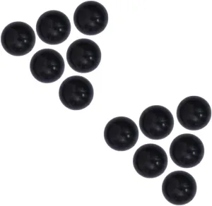 Yardwe Black Plastic Balls for Crush Ocean Balls Educational for Group Play Bath and Safe Fun