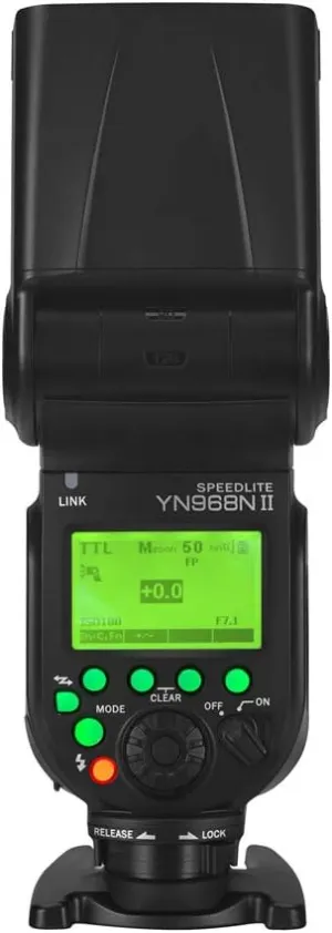 YONGNUO YN968N II YN968NII GN60, Wireless On Camera Flash Speedlite Unit, HSS TTL 1/8000s, for Nikon D7300 D7200 D7100 D5600 D5500 D3300 D3000 D500 D810 D750