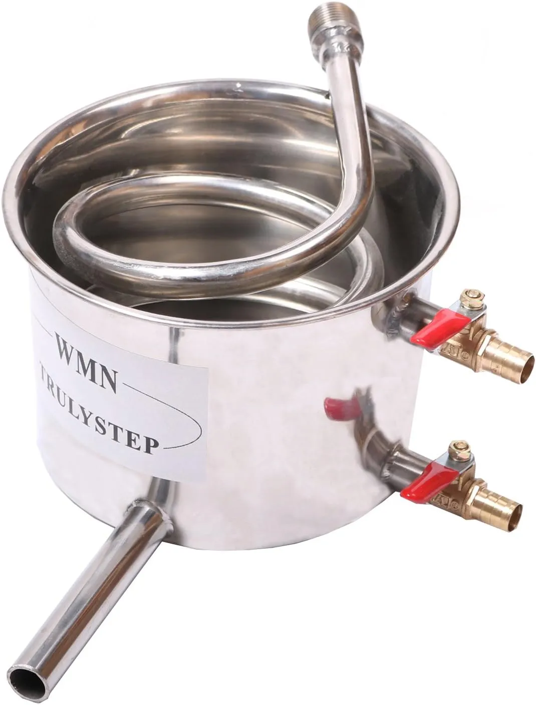 YUEWO 3 Pots DIY 8Gal/30Litres Still Stainless Steel Water Alcohol Distiller Home Brew Wine Making Kits with Thumper Keg for DIY Brandy Whisky Wine Distilled Water