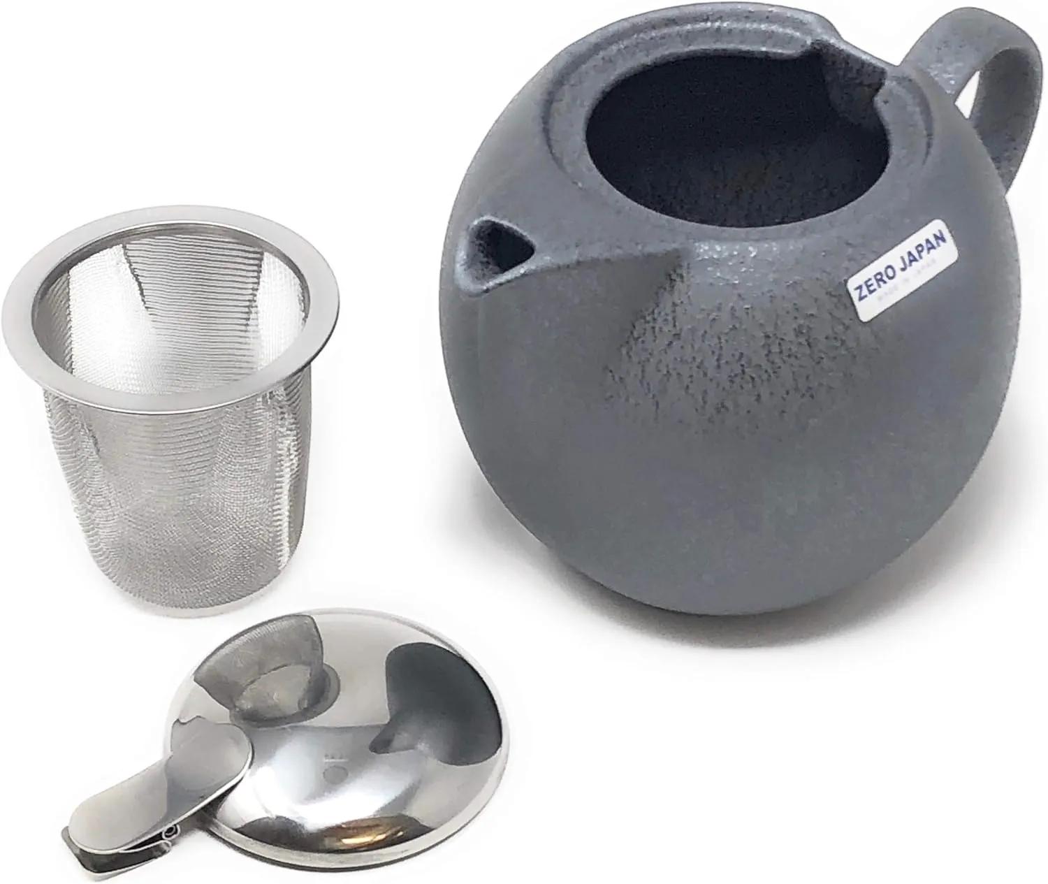 ZERO JAPAN Universal Teapot for 5 People, Antique Colors BBN-04, ASV, Antique Silver, W6.5 x D4.7 x H4.5 inches (166 x 120 x 115 mm)