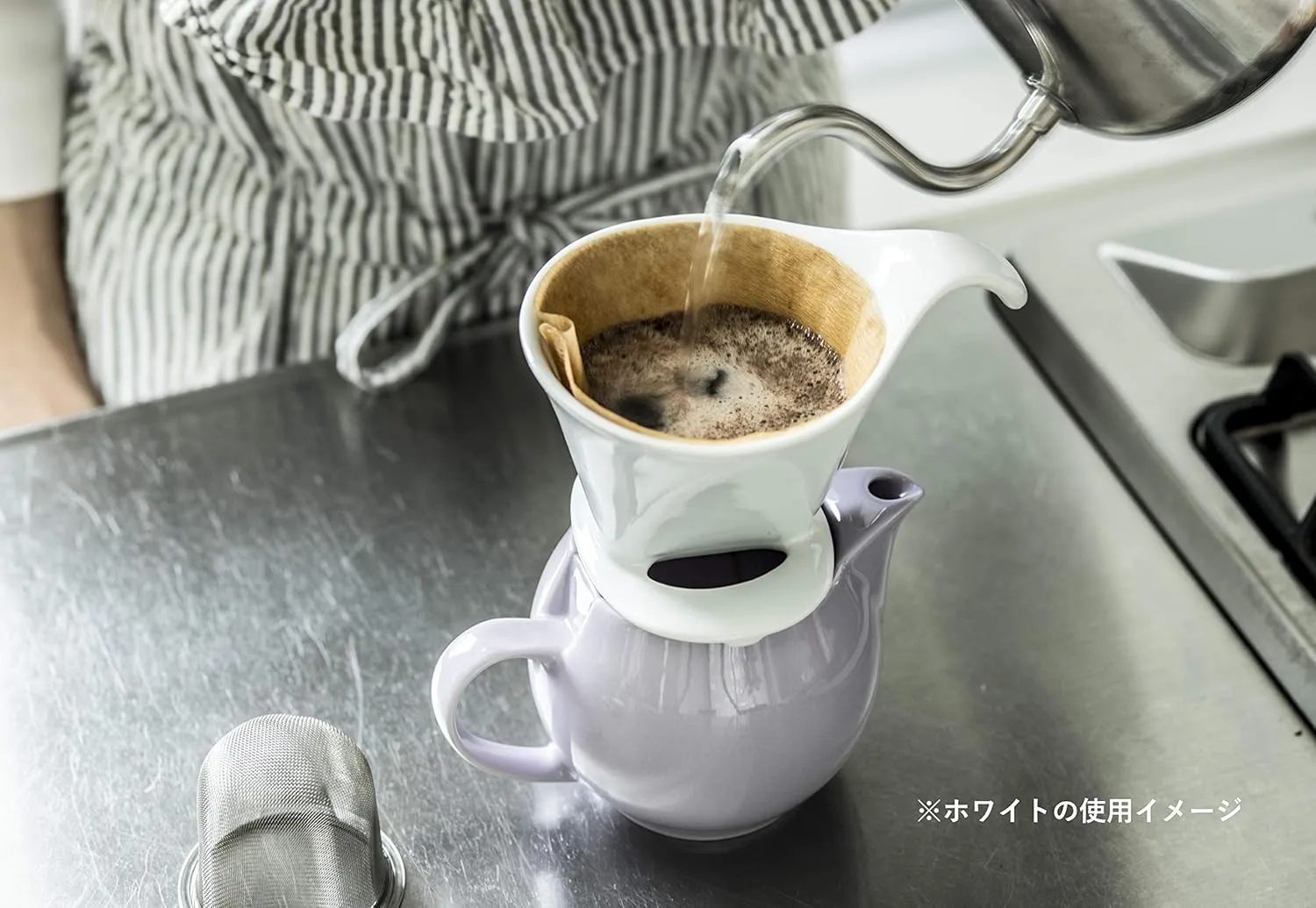 ZERO JAPAN Universal Teapot for 5 People, Antique Colors BBN-04, ASV, Antique Silver, W6.5 x D4.7 x H4.5 inches (166 x 120 x 115 mm)