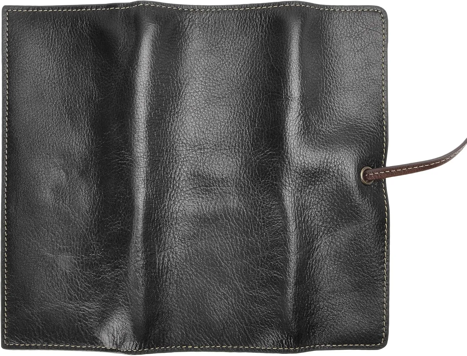 ZLYC Handmade Leather Pencil Case Soft Roll Bag Stationery Gift for Student