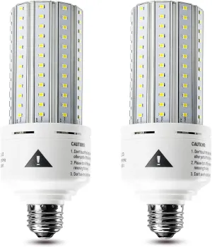 ZP 2 Pack Led Light Bulb 500W Equivalent 7500 Lumen 5000K E26/E27 Medium Base 60W led Bulb for Outdoor Indoor Lamp Area Garage Warehouse Workshop Street Backyard New Upgrade 2 Count (Pack of 1)